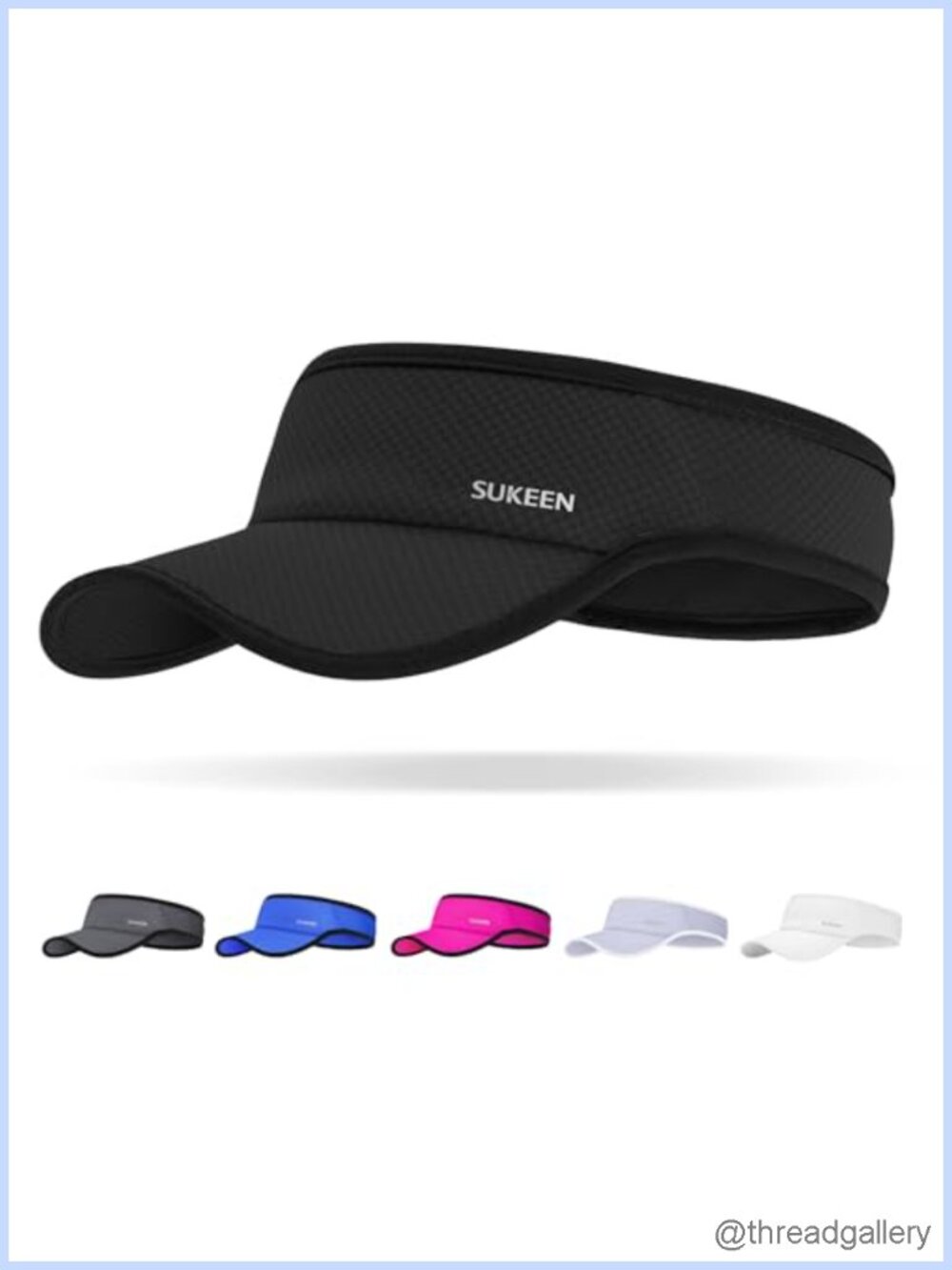Stretchy Sun Visor Hat Quick Dry Sports Cap for Running Golf